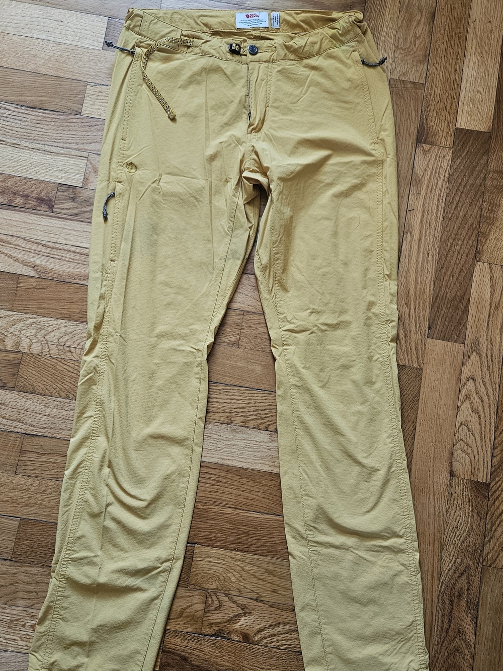 Fjallraven High Coast Trail Trousees In Yellow